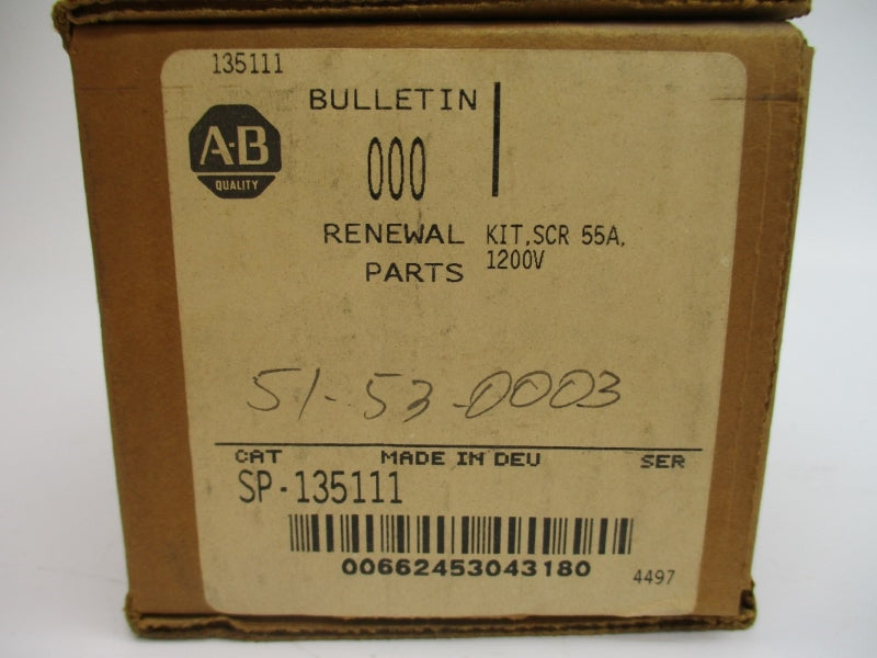ALLEN BRADLEY SP-135111 1200V 55A (BR/WH) NSMP