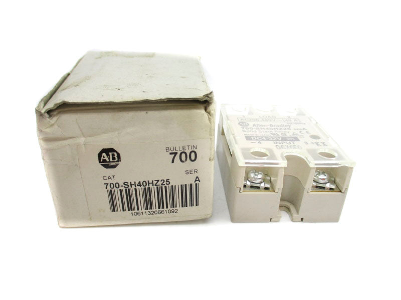 ALLEN BRADLEY 700-SH40HZ25 SER. A 200-480VAC 40A (WH) NSMP