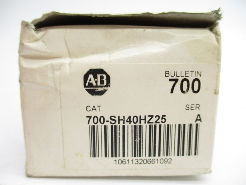 ALLEN BRADLEY 700-SH40HZ25 SER. A 200-480VAC 40A (WH) NSMP