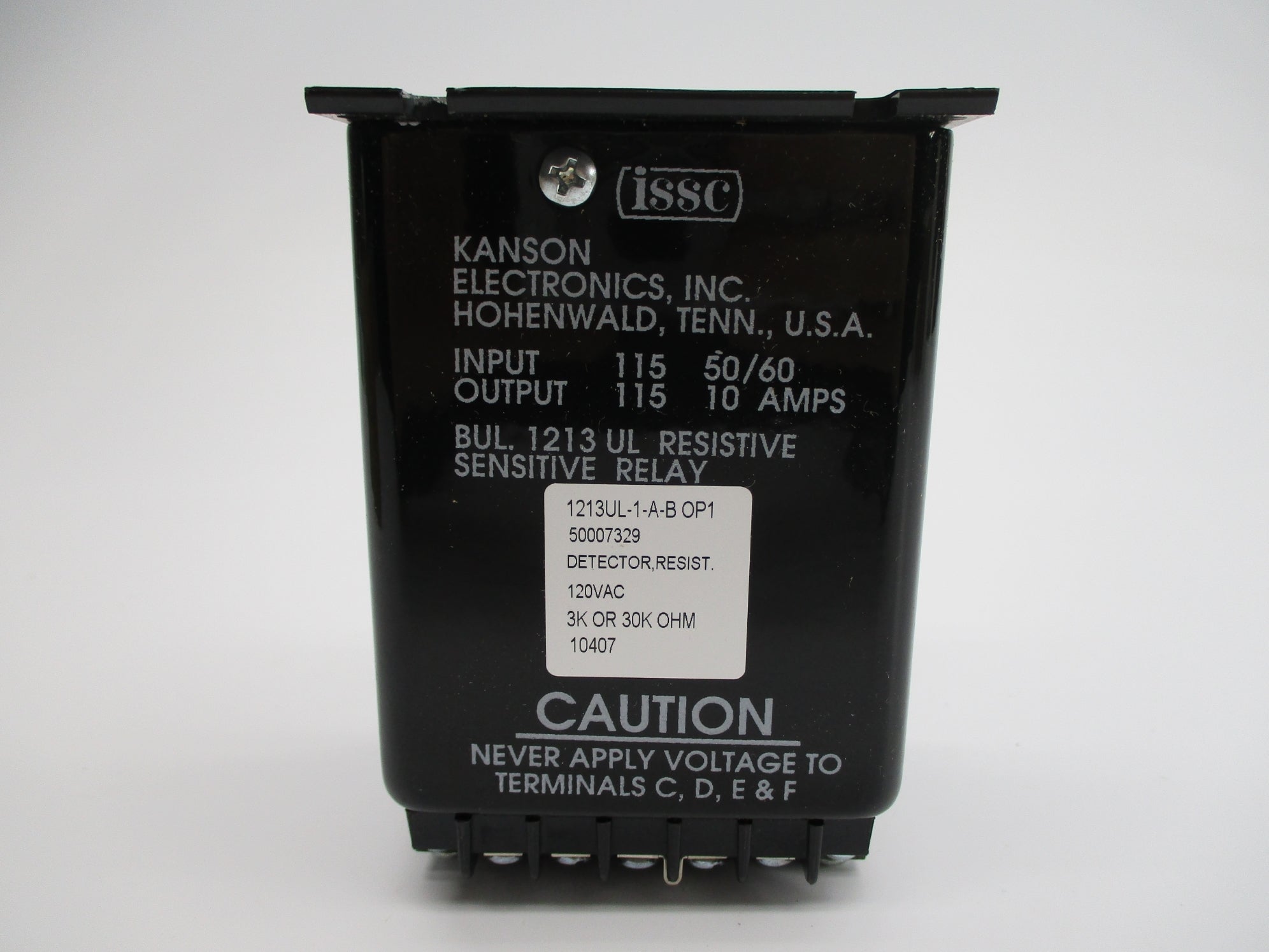 ISSC 1213UL-1-A-BOP1 120VAC 10A NSMP