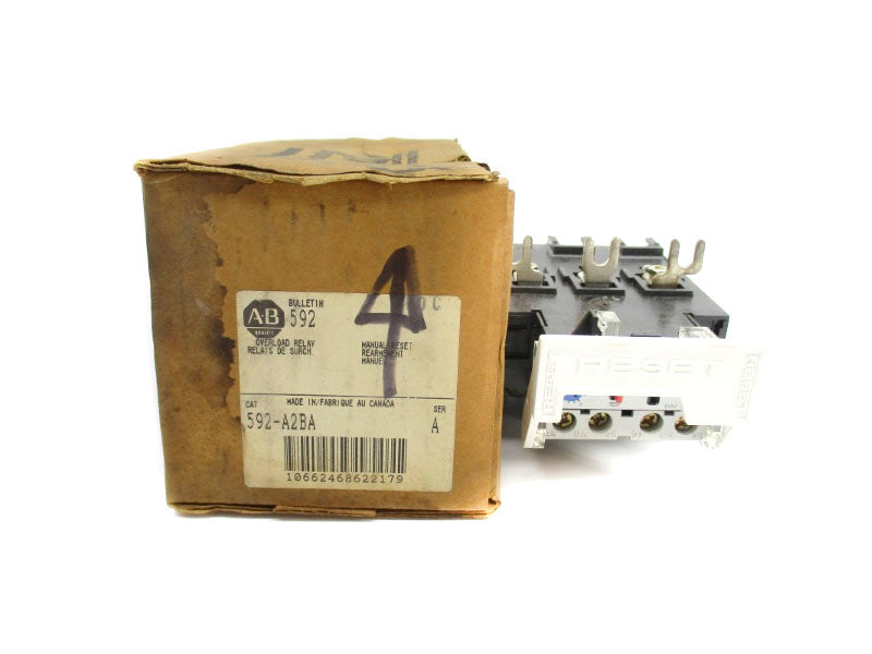 ALLEN BRADLEY 592-A2BA SER. A 600V 0.19-0.6A (BR/WH) NSMP