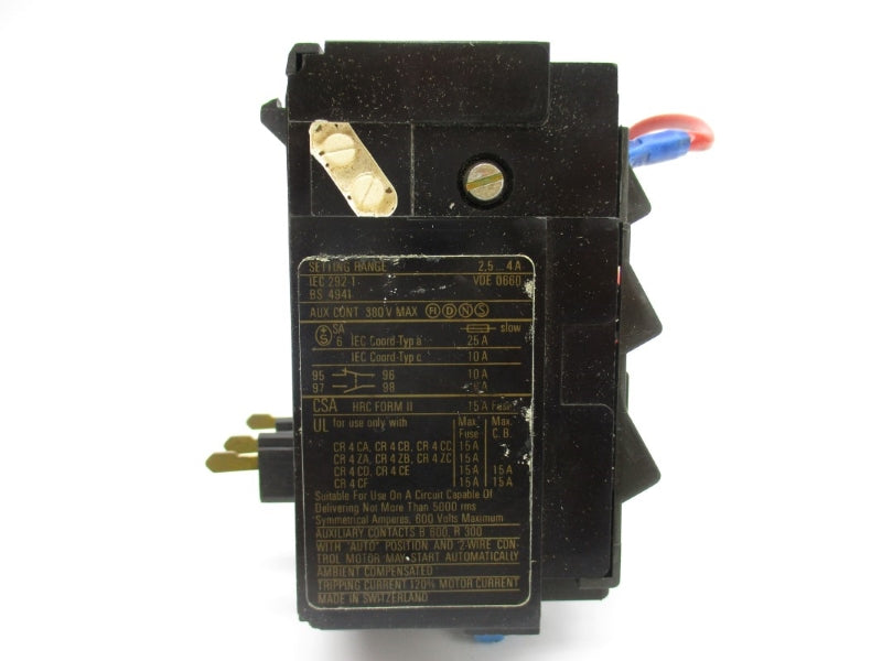 GENERAL ELECTRIC CR4G1WJ 600V 2.5-4.0A NSMP