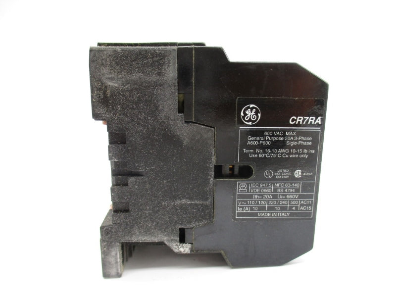 GENERAL ELECTRIC CR7RA22EA 110/120V 20A NSMP