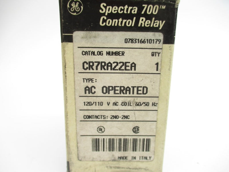 GENERAL ELECTRIC CR7RA22EA 110/120V 20A NSMP