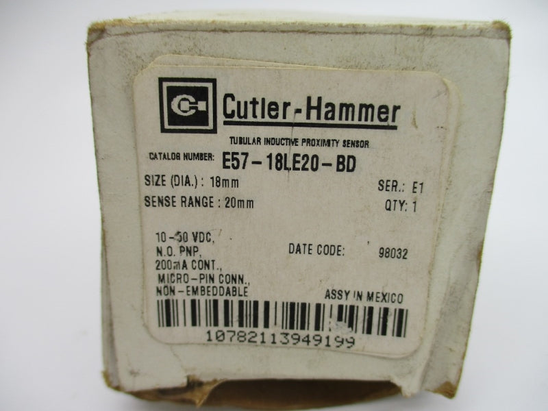 CUTLER HAMMER E57-18LE20-BD 10-50VDC NSMP