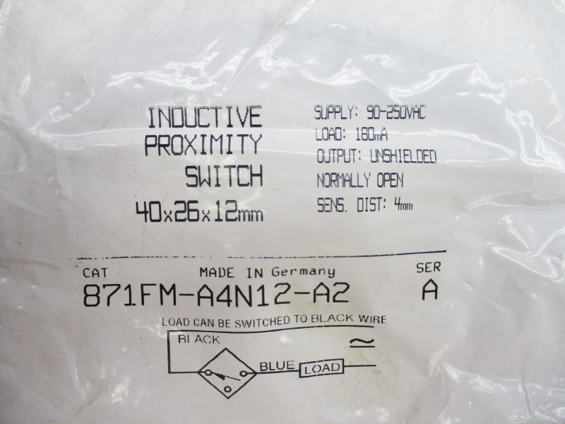 ALLEN BRADLEY 871FM-A4N12-A2 SER. A 90-250VAC NSMP