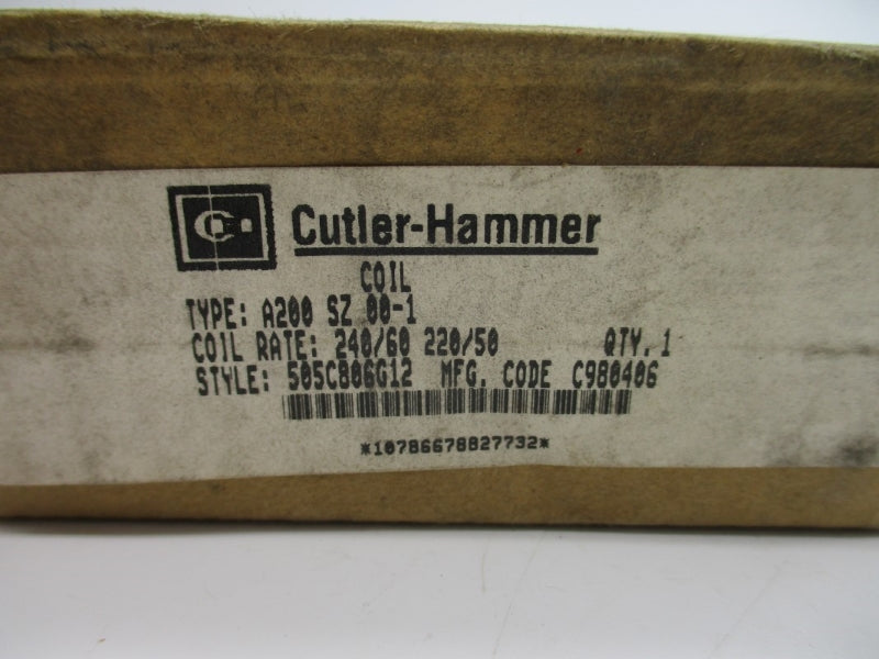 CUTLER HAMMER 505C806G12 220/240V NSMP