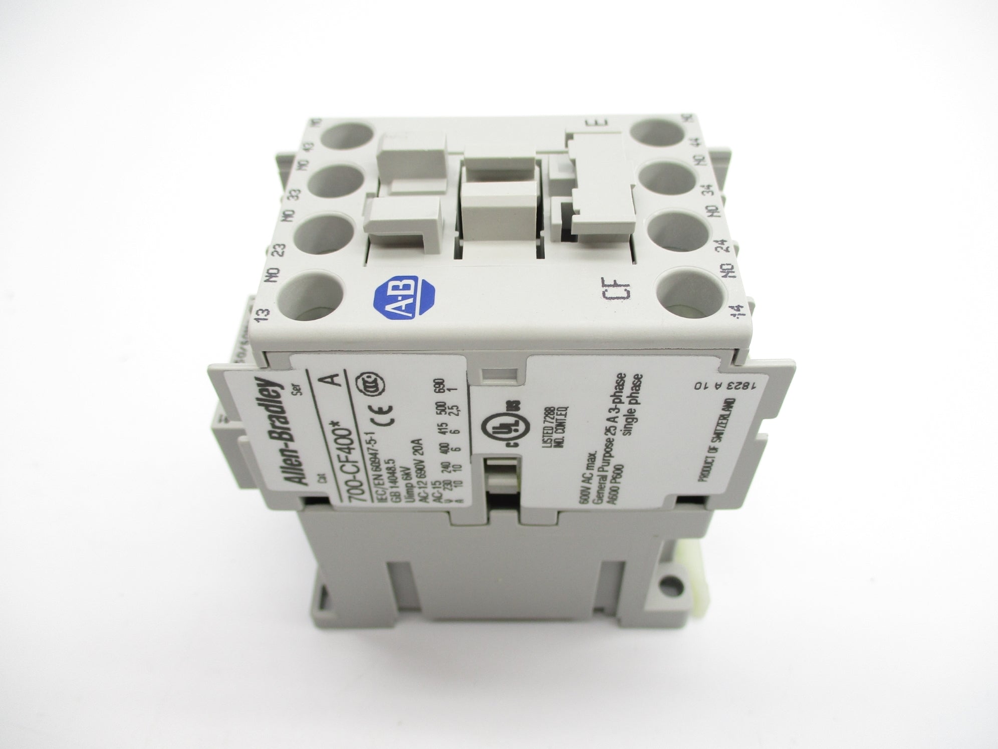ALLEN BRADLEY 700-CF400KD SER. A 110V (BR/WH) NSMP