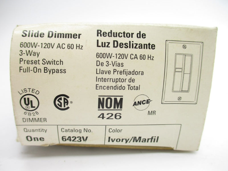 EAGLE ELECTRIC 6423V IVORY 120VAC NSMP