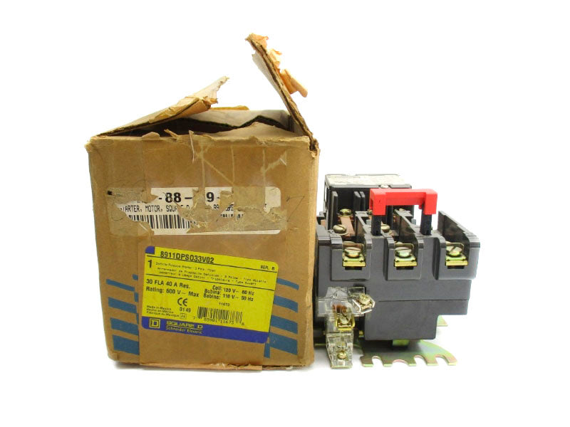 SQUARE D 8911DPSO33V02 SER. B 110/120V 30A NSMP