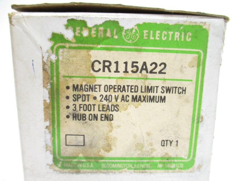 GENERAL ELECTRIC CR115A22 115/230VAC 0.27/0.75A NSMP