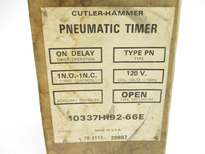 CUTLER HAMMER 10337H192-66E 120V NSMP