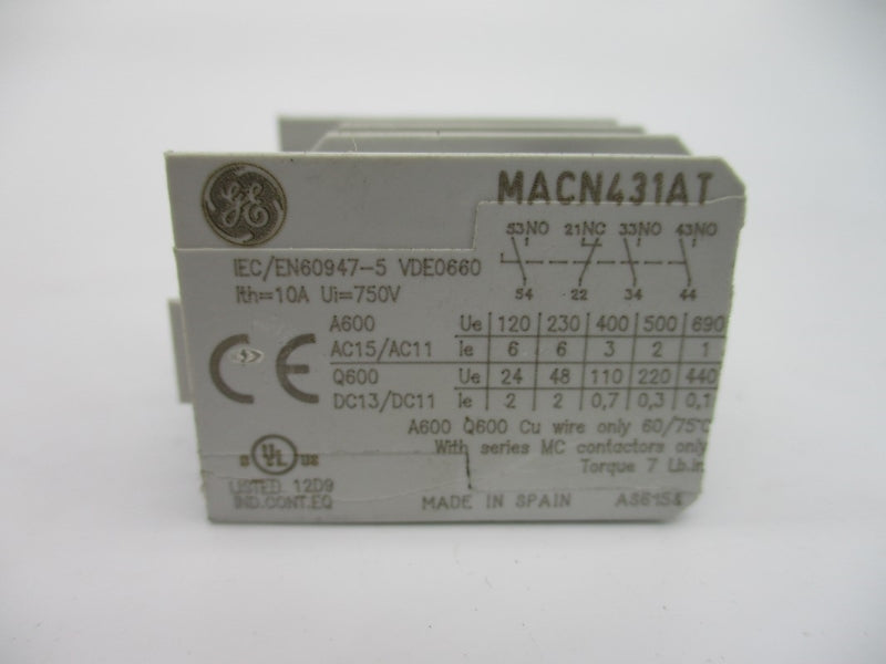 GENERAL ELECTRIC MACN431AT 750V 10A NSMP