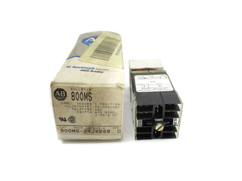 ALLEN BRADLEY 800MS-24JX2BB SER. D 24VAC/DC (GY/BL) NSMP
