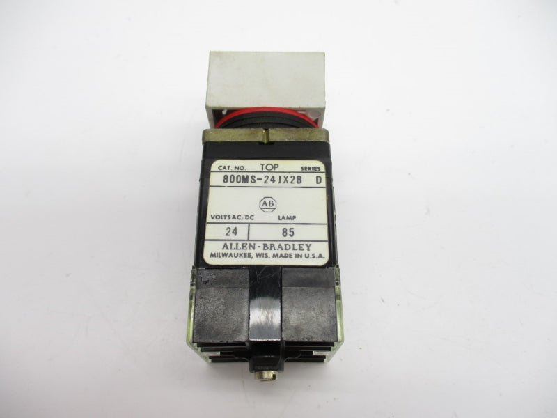 ALLEN BRADLEY 800MS-24JX2BB SER. D 24VAC/DC (GY/BL) NSMP