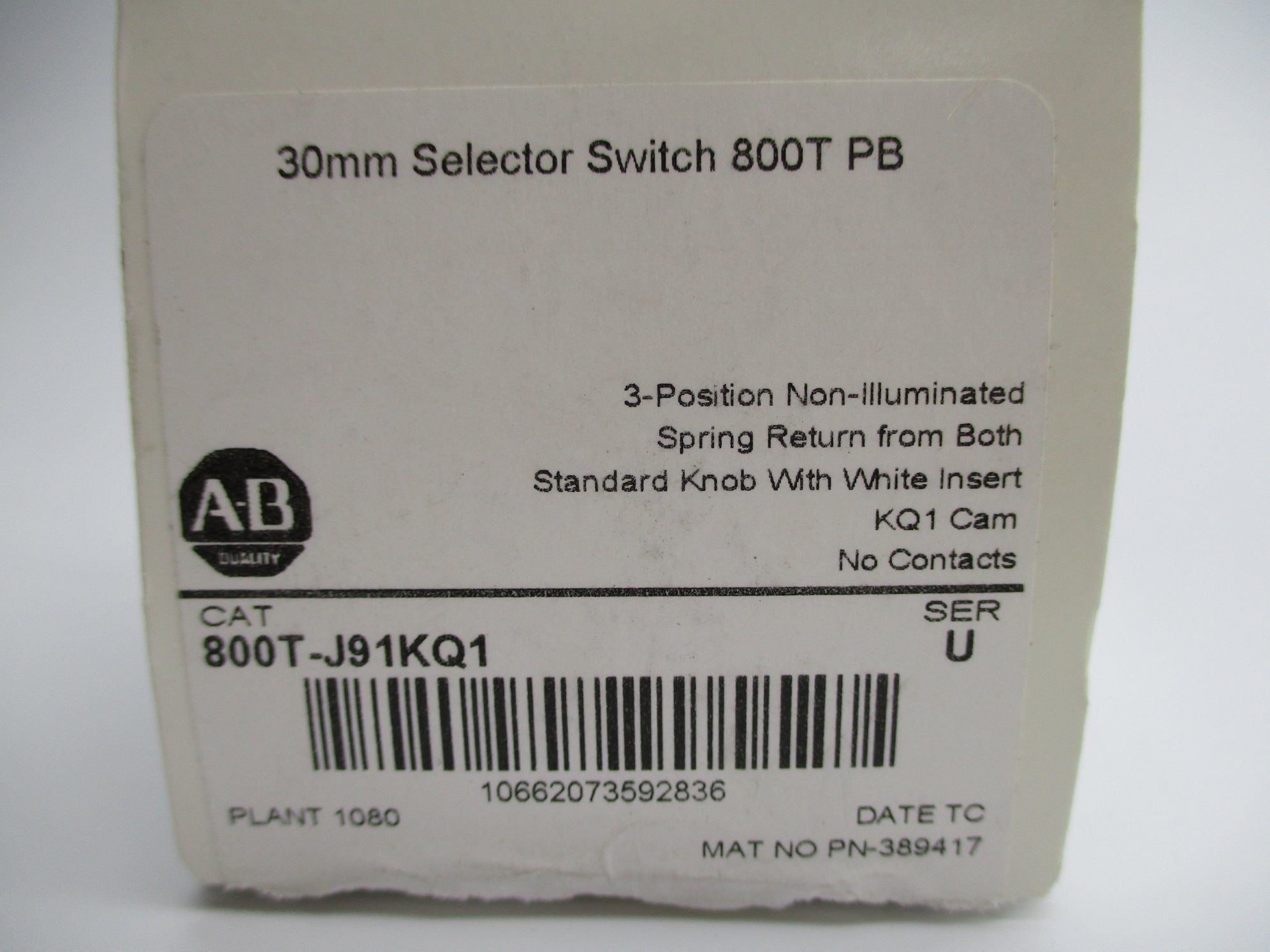 INDUSTRIAL SPARE PART 800T-J91KQ1 SER. U (WH) NSMP