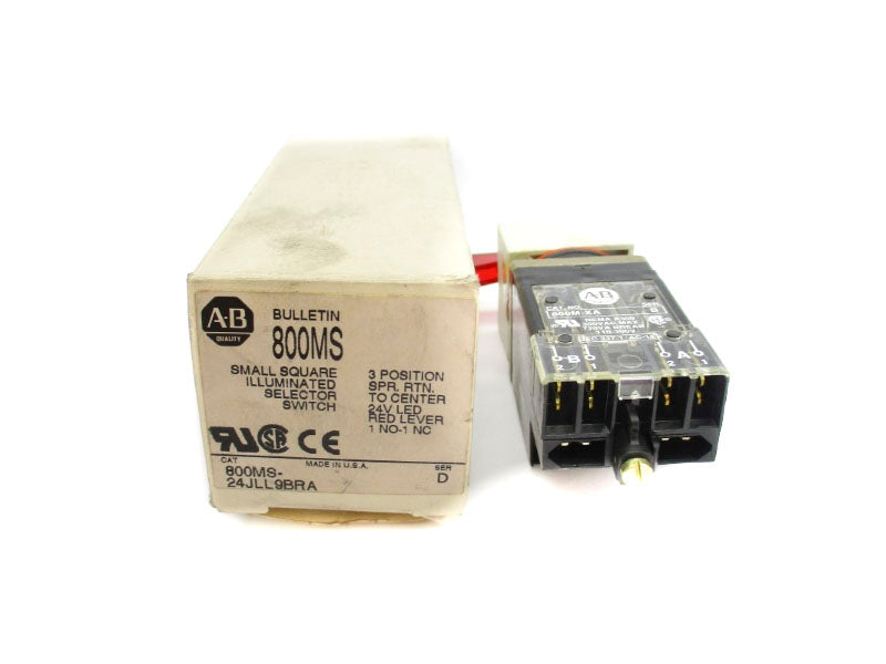 ALLEN BRADLEY 800MS-24JLL9BRA SER. D 24VAC/DC (WH) NSMP