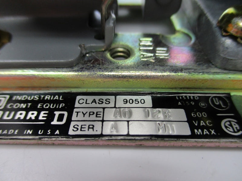 SQUARE D 9050AO12E SER. A 110/120V NSMP