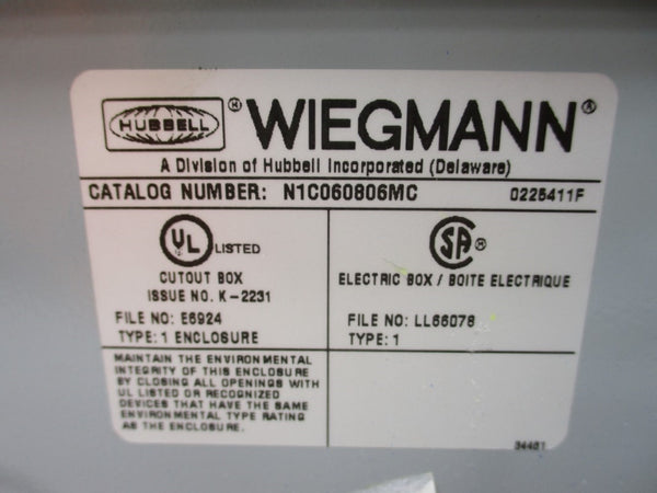 HUBBELL N1C060806MC NSNP