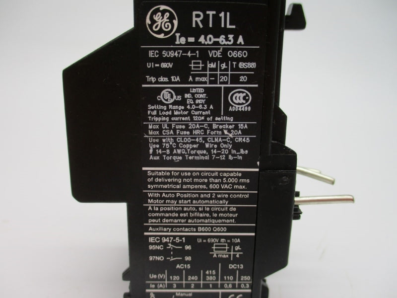 GENERAL ELECTRIC RT1L 690V 4.0-6.3A NSNP