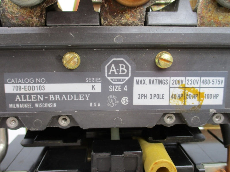 ALLEN BRADLEY 709-EOD103 SER. K 110/120V NSNP
