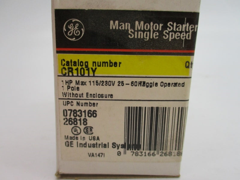 GENERAL ELECTRIC CR101Y 115/230VAC NSMP