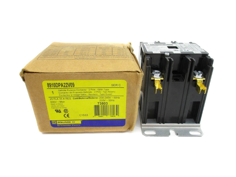 SQUARE D 8910DPA22V09 SER. C 208-240V 25A NSMP