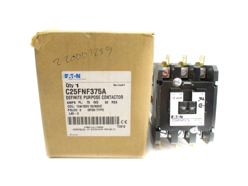 EATON C25FNF375A SER. A1 104/120V 75A NSMP
