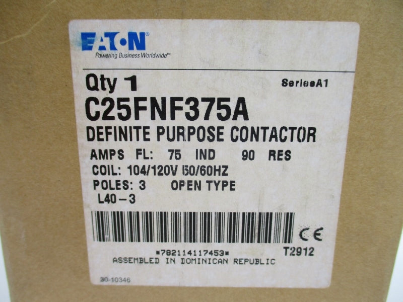 EATON C25FNF375A SER. A1 104/120V 75A NSMP