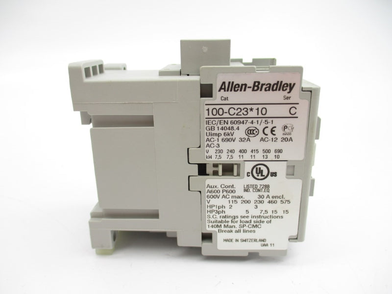 ALLEN BRADLEY 100-C23B10 SER. C 440/480V 32A (BR/WH) NSMP