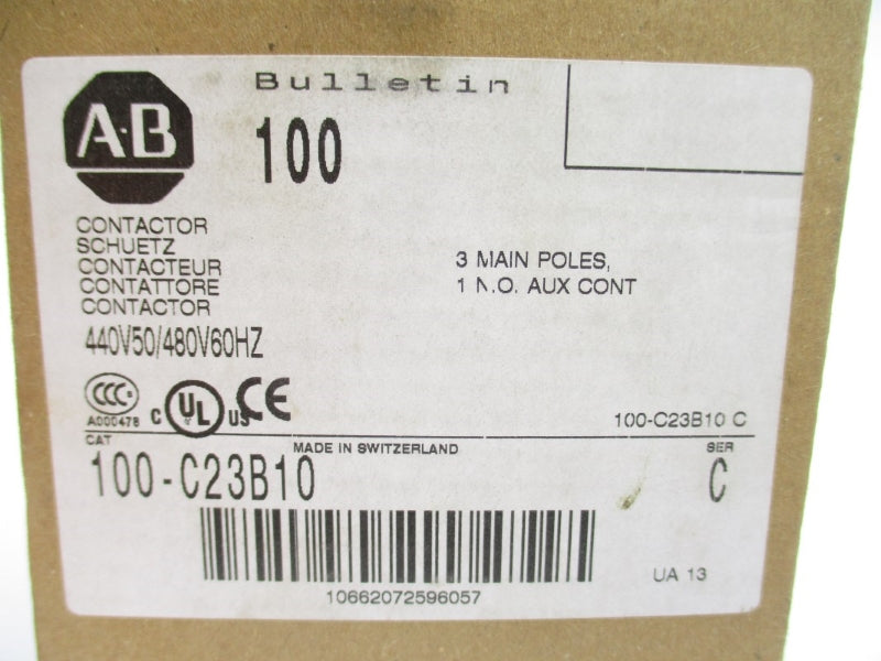 ALLEN BRADLEY 100-C23B10 SER. C 440/480V 32A (BR/WH) NSMP