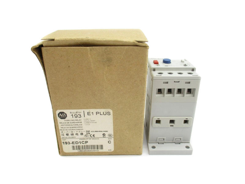 ALLEN BRADLEY 193-ED1CP SER. C 1000V 1.0-5.0A (BR/WH) NSMP