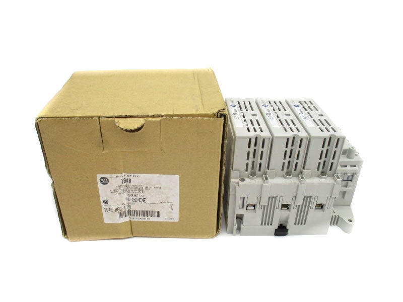 ALLEN BRADLEY 194R-H60-1753 SER. A 600VAC 60A (BR/WH) NSMP