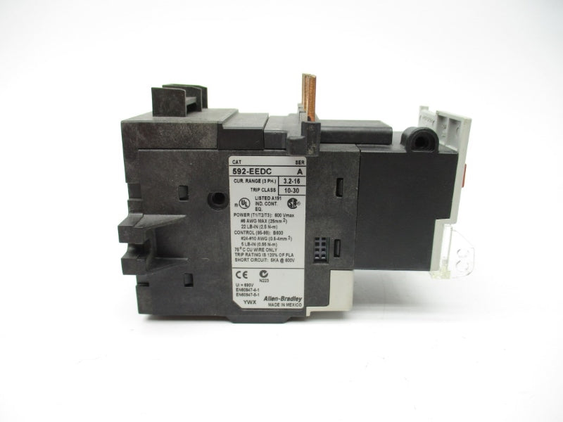 ALLEN BRADLEY 592-EEDC SER. A 600V 3.2-16A NSNP