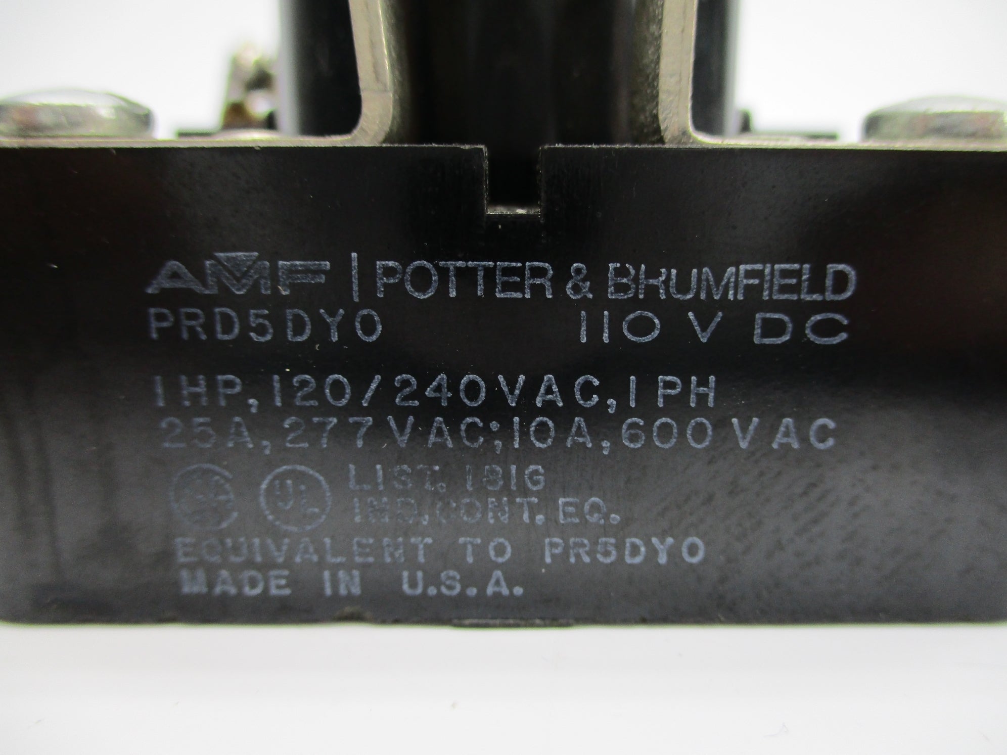 POTTER & BRUMFIELD PRD5DY0-110 110VDC 25A UNMP