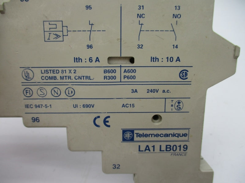 TELEMECANIQUE LA1-LB019 240VAC 10A NSNP