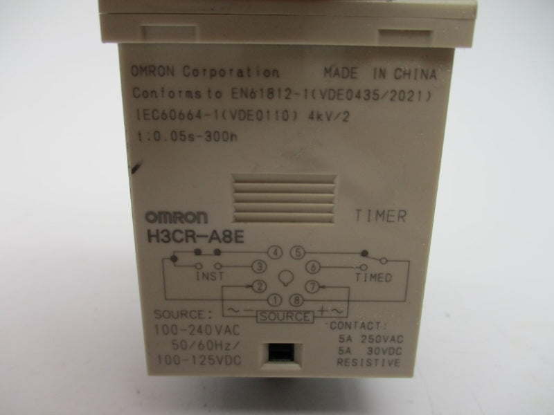 OMRON H3CR-A8E 100-240VAC 5A 0-30S NSNP
