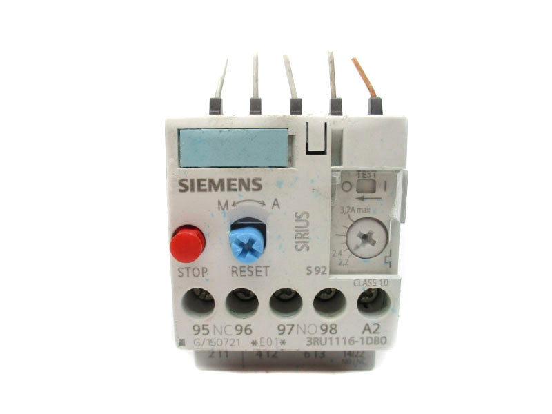 SIEMENS 3RU1116-1DB0 600VAC 2.2-3.2A NSNP