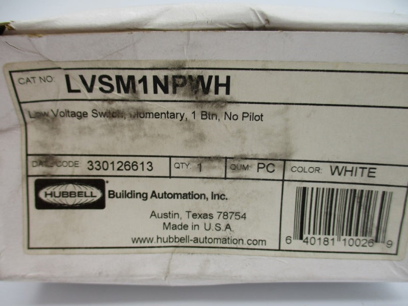 HUBBELL LVSM1NPWH NSMP