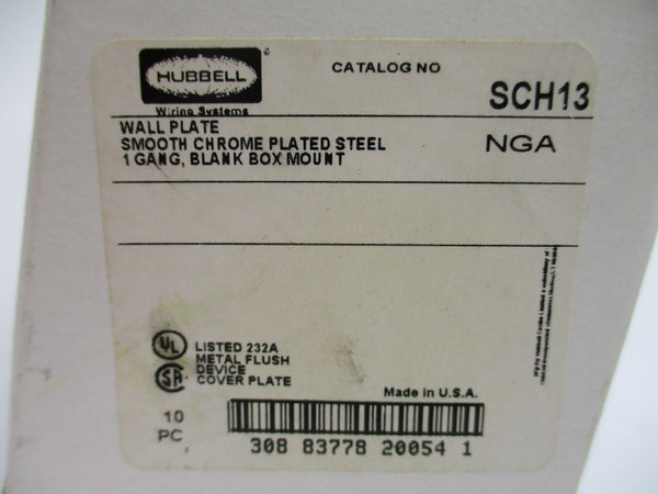 HUBBELL SCH13 (PKG OF 10) NSMP