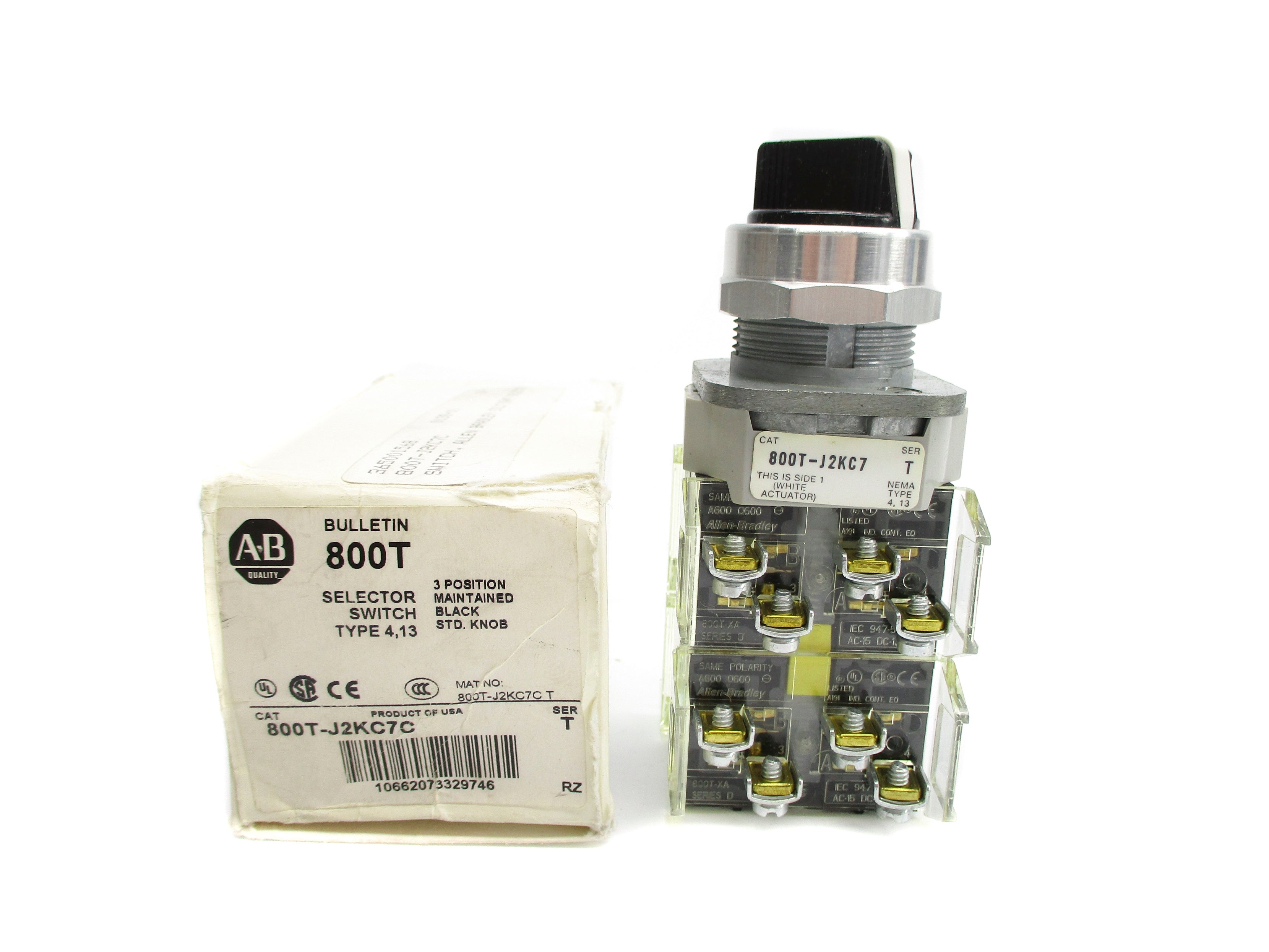 ALLEN BRADLEY 800T-J2KC7C SER. T (WH) NSMP