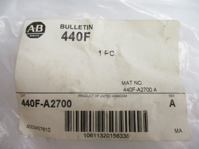 ALLEN BRADLEY 440F-A2700 SER. A NSMP