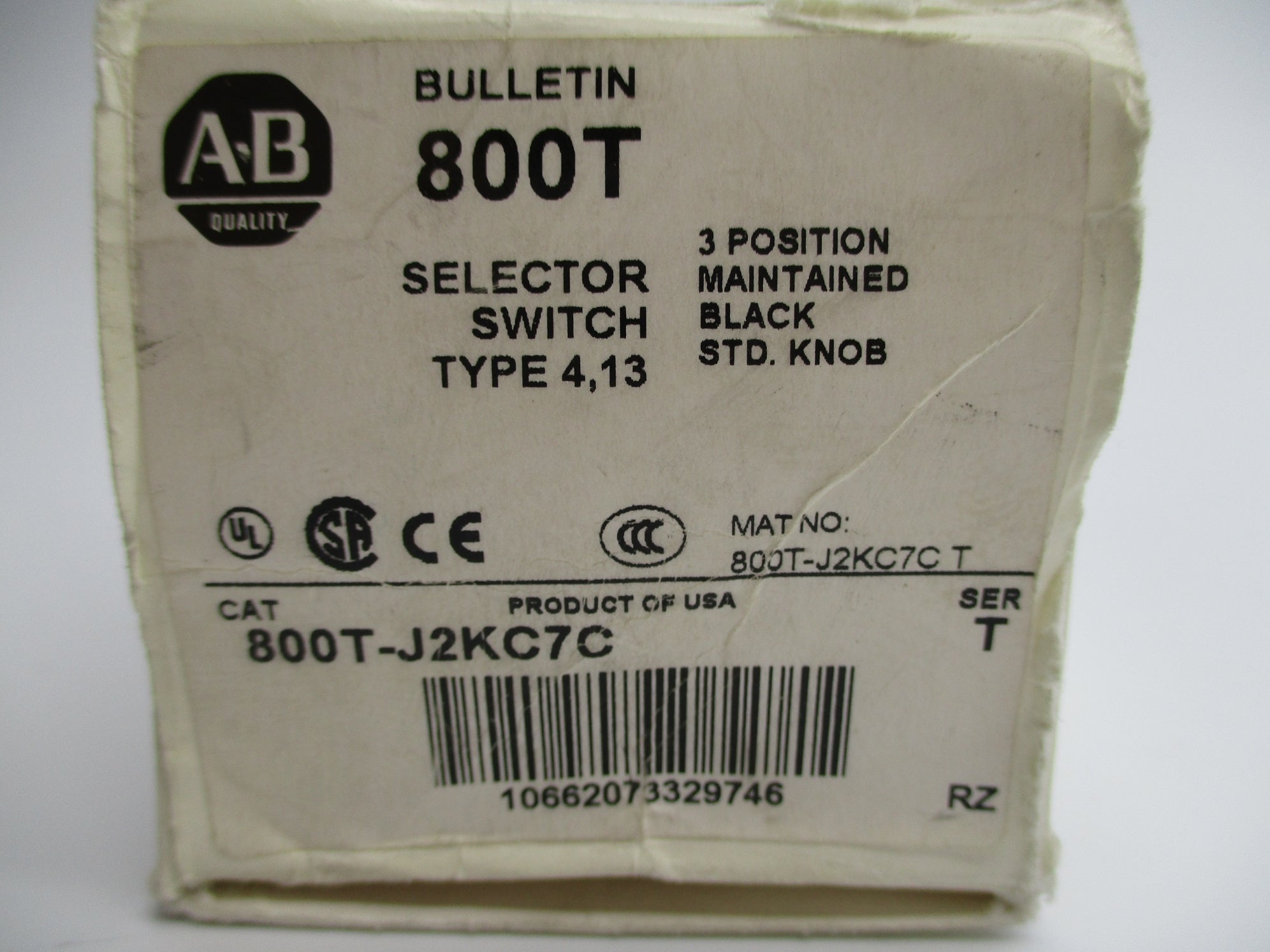 ALLEN BRADLEY 800T-J2KC7C SER. T (WH) NSMP