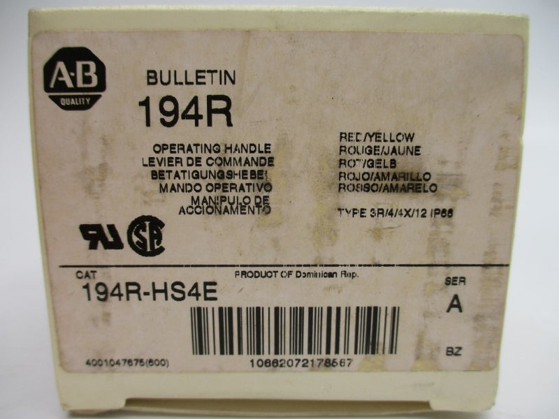 ALLEN BRADLEY 194R-HS4E SER. A (WH) NSMP