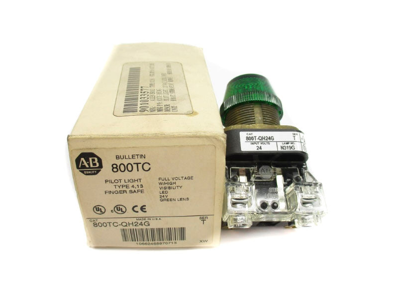 ALLEN BRADLEY 800TC-QH24G SER. T 24V (WH) NSMP