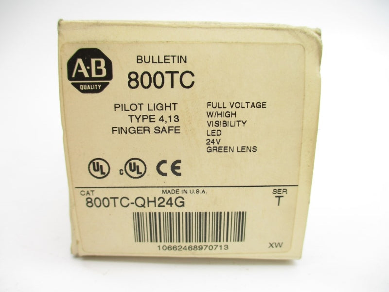ALLEN BRADLEY 800TC-QH24G SER. T 24V (WH) NSMP