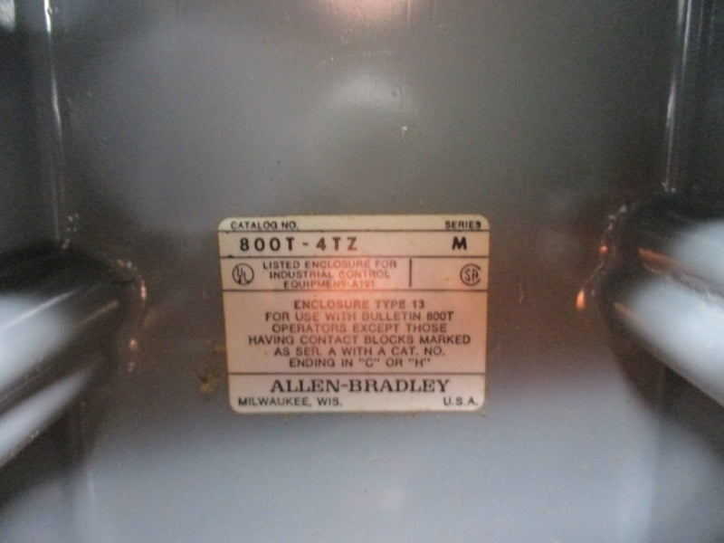 ALLEN BRADLEY 800T-4TZ SER. M (BR/YL) NSMP
