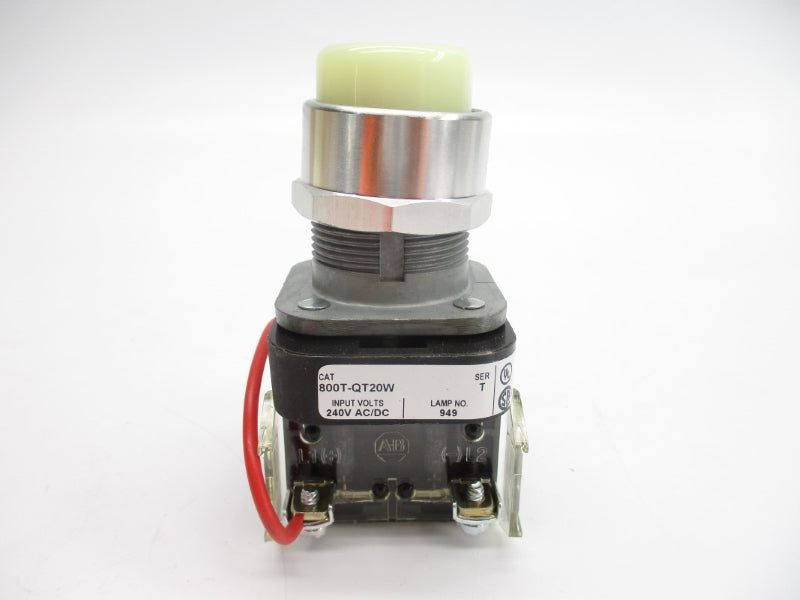 ALLEN BRADLEY 800T-QT20W SER. T 240VAC/DC (WH) NSMP