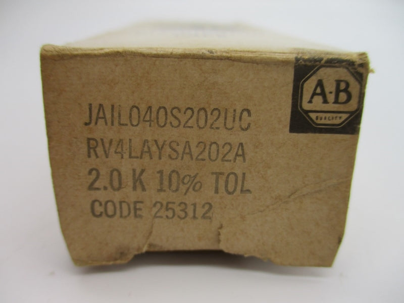 ALLEN BRADLEY JAIL040S202UC RV4LAYSA202A (BK/WH) NSMP