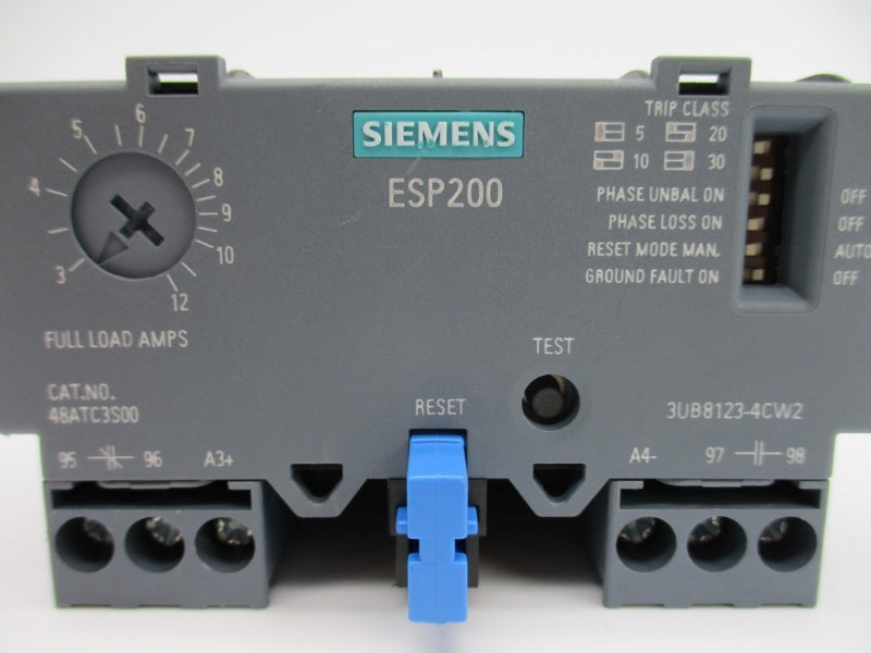 SIEMENS 48ATC3S00 3UB8123-4CW2 600VAC 3-12A NUPI